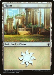 Plains (A10/010) - FOIL PROMO Ravnica Weekend Selesnya 2018